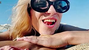 Beautiful Cute Young Barefoot Nudist Flashes Tits Pussy Feet Beach Outdoor