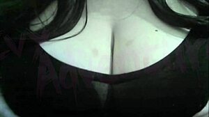 nerdy bbw hotwife squeezes fat tits while glued to hentai screen