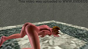 Beautiful 18yo Bunny Girl Rubs Pussy Doggy Masturbates with Carrot Anal 3D Hentai