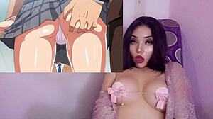 yo, that loving idol cheats on her girlfriend with a giant older dude's huge cock stretching her big ass tits in hentai imaria ep 5