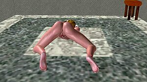 Beautiful 18yo Bunny Girl Rubs Pussy Doggy Masturbates with Carrot Anal 3D Hentai