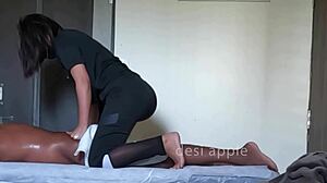 Steamy Happy Ending Handjob Massage Gets Caught On Cam