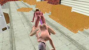 Adorable Shemale Double Dildos Her Tight Ass With Cute Girl Hentai