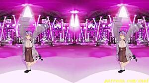 Towa's Hypnotic VR180 MMD Dance Sways Seductively in 3D Hololive Hentai