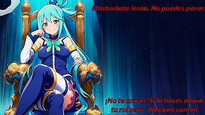 aqua konosuba hero test jerk off instructions roleplay warrior mage ninja joi hentai game cum