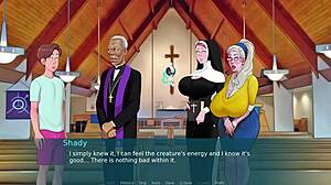 damn billie eilish as curvy nun milf blows cock creampie tits sexnote parody