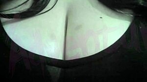 as a hotwife otaku i watch hentai and tease my huge natural nerd tits