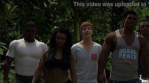 Curvy Wife Rides Husband's Huge Cock in Jungle Vacation Interracial Bliss