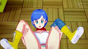 bulma takes hardcore missionary pussy pounding creampie pov dragon ball style