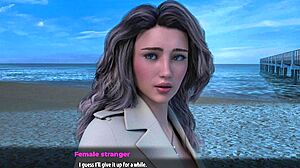 Hot brunette milf fucked hard by monster cock at beach squirting creampie curvy huge tits