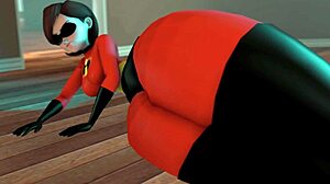 Thick Thighs Crushing Heads in Muscular Animation Frenzy!!