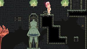 Busty heroine wanders mythical dungeon taking anal bukkake gangbang creampie squirt