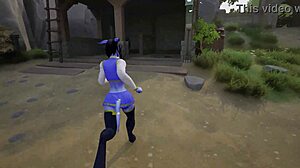 draenei girl gasps at giant penis stretching her in 3d hentai surprise