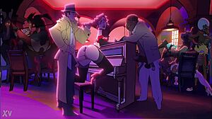 chubby redhead milf mommy gangbanged by interracial cocks in lingerie