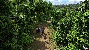 Curvy Wife Rides Husband's Huge Cock in Jungle Vacation Interracial Bliss