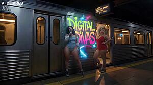 digital divas 55 showcase huge curvy asses bouncing interracial in 3d anime hentai for booty lovers