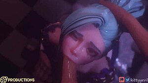 Game characters drop to knees for sloppy blowjobs in this SFM compilation that keeps going strong