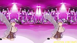 Towa's Hypnotic VR180 MMD Dance Sways Seductively in 3D Hololive Hentai
