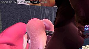 black man with monster bbc fucks big tits muslim woman hardcore creampie on bean bag