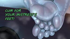 can you stroke fast and cum on her perfect feet in under a minute femdom joi?