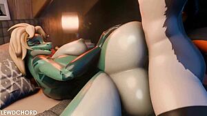 Lizard Girlfriend Bends Over as HUGE COCK POUNDS Her Tight Ass Uncensored