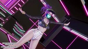 akali kda performs erotic mmd hwasa dance in league of legends hentai