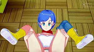 bulma takes hardcore missionary pussy pounding creampie pov dragon ball style