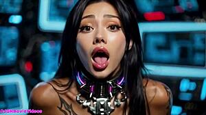 cyberpunk girls fuck boss with naked skills in ai animation