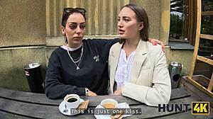 jealous girlfriend's anal fuck shocked her man on street pickup