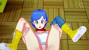 bulma takes hardcore missionary pussy pounding creampie pov dragon ball style
