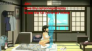 hentai game summer days brunette vacation blowjob deepthroat sloppy oral cumshot