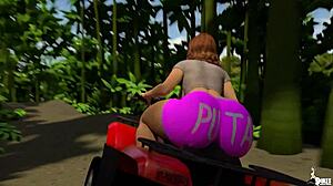 Curvy Wife Rides Husband's Huge Cock in Jungle Vacation Interracial Bliss