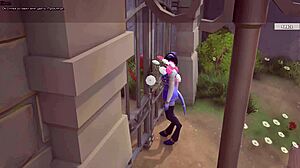 draenei girl gasps at giant penis stretching her in 3d hentai surprise