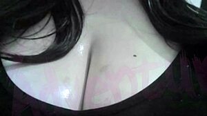 as a hotwife otaku i watch hentai and tease my huge natural nerd tits