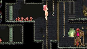 Busty heroine wanders mythical dungeon taking anal bukkake gangbang creampie squirt