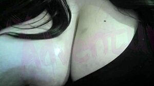 as a hotwife otaku i watch hentai and tease my huge natural nerd tits