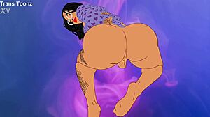 Big bubble booty ts bella bounces back for round 2 anal pounding!