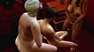 Sims 4 Granny Orgy Rages in Cunt of Monte Cristo Parody