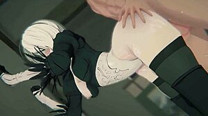 3D hentai android bound by logic virus takes double penetration in 4k 60fps animation