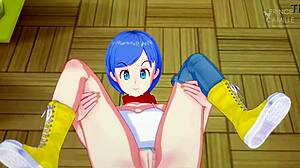 bulma takes hardcore missionary pussy pounding creampie pov dragon ball style