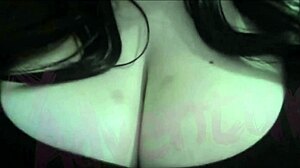 as a hotwife otaku i watch hentai and tease my huge natural nerd tits