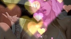 my first time watching natalie take two monster bbc's in ai threesome animation