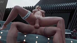 Overwatch Mercy Angels Thick Bouncing Boobs Cowgirl Ride Monster Cock