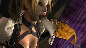 I crave sucking that villain queen's massive cock like harley does