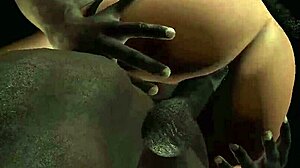 3d asian anal assfucking big black cock interracial bedroom
