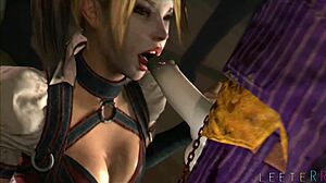I crave sucking that villain queen's massive cock like harley does