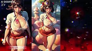 digital divas 55 showcase huge curvy asses bouncing interracial in 3d anime hentai for booty lovers