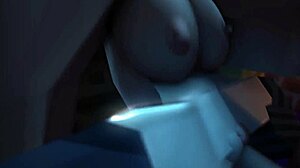 fuck me hard friend with your monster cock on my big tits! hardcore animation