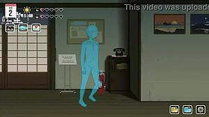 hentai game summer days brunette vacation blowjob deepthroat sloppy oral cumshot