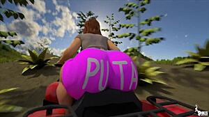 Curvy Wife Rides Husband's Huge Cock in Jungle Vacation Interracial Bliss